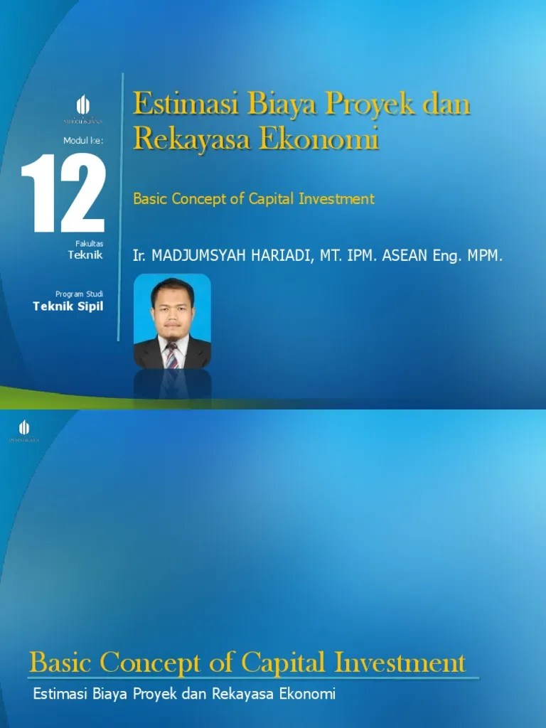 Modul 12. Estimasi Biaya Proyek Dan Rekayasa Ekonomi | PDF