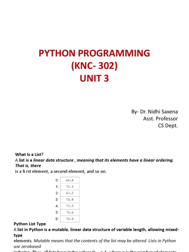 1 (List And Tuple) | PDF | Computer Programming | Software Engineering