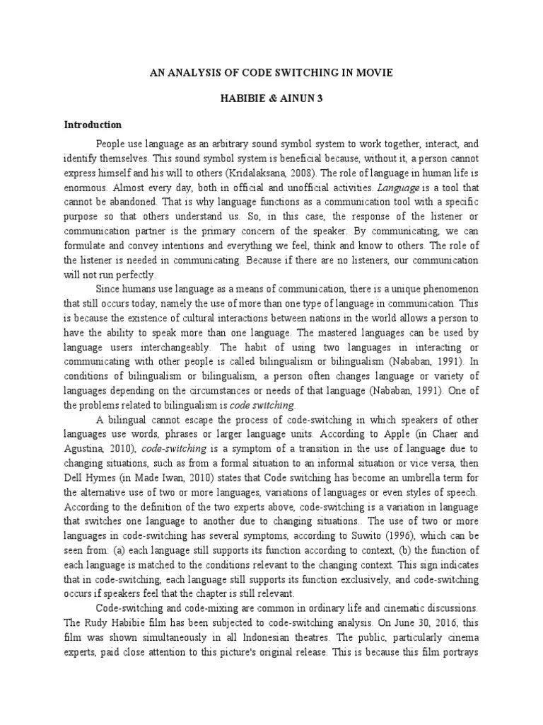 Code Switching Article | PDF | Multilingualism | Linguistics