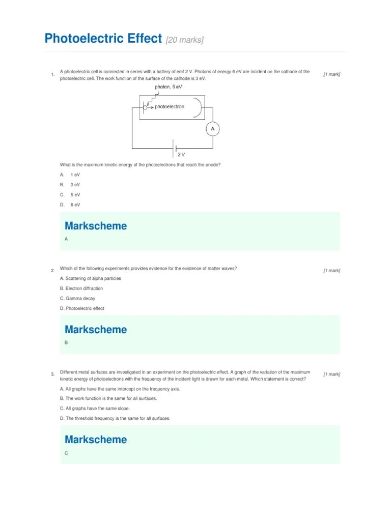 Photoelectric Effect | PDF | Photoelectric Effect | Electron
