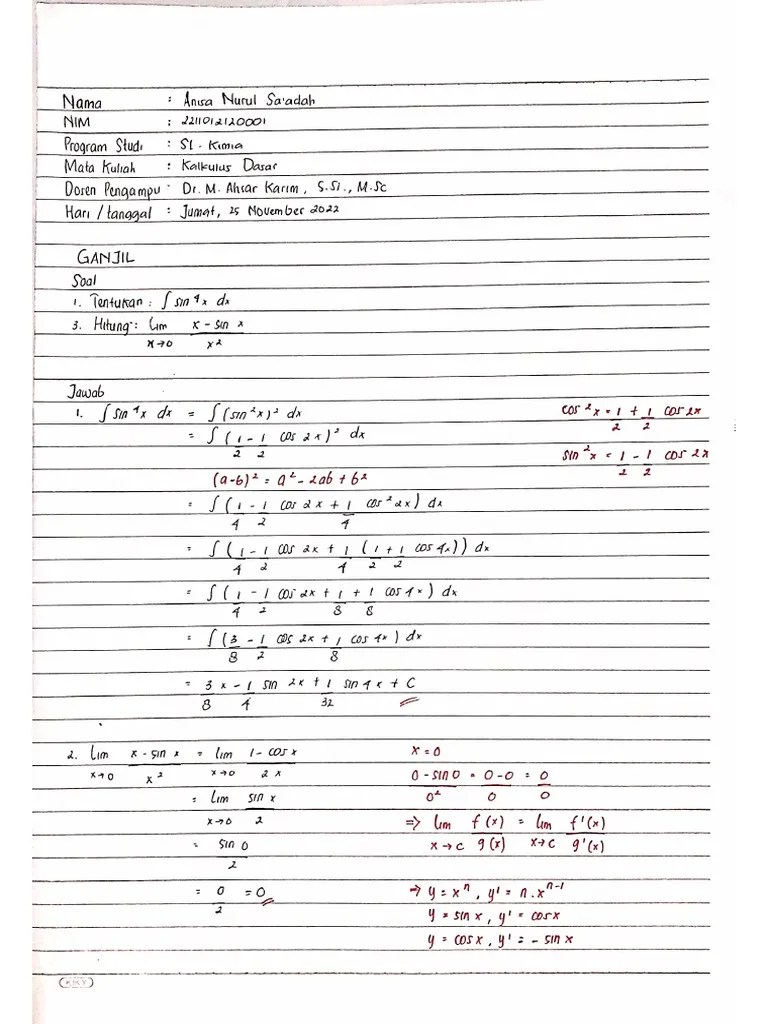 Kalkulus Dasar Pdf