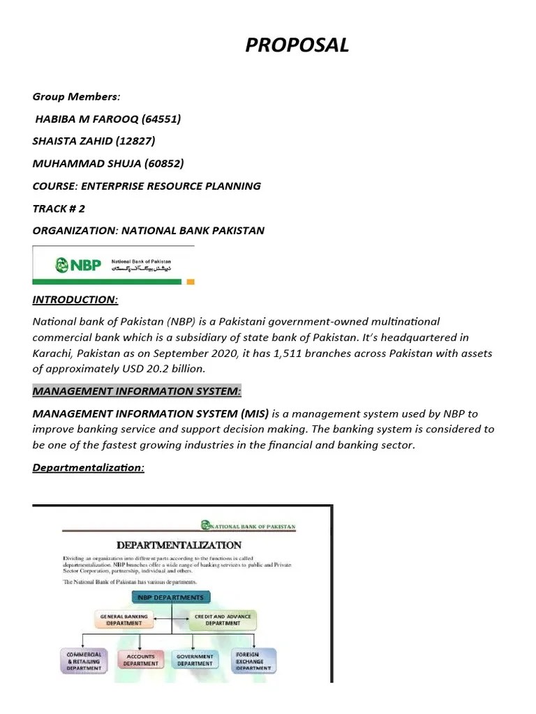 Erp Proposal | PDF | Enterprise Resource Planning | Banks
