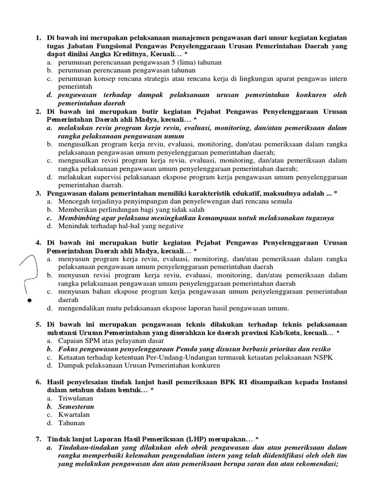 Contoh Soal Post Test Dan Ujikom Madya | PDF