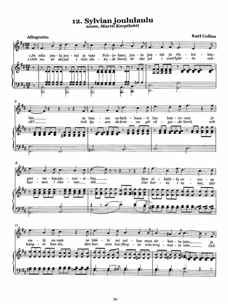Collan - Sylvian Joululaulu | PDF