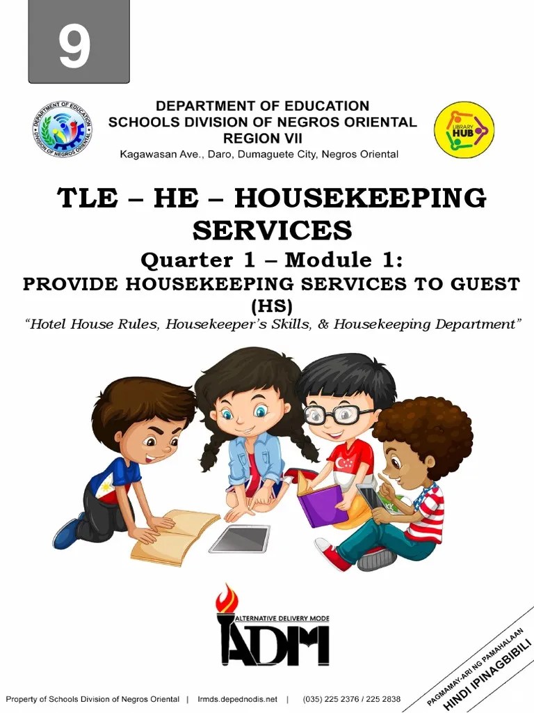 Tle - He - Housekeeping Services: Quarter 1 - Module 1 | PDF | Linens | Learning