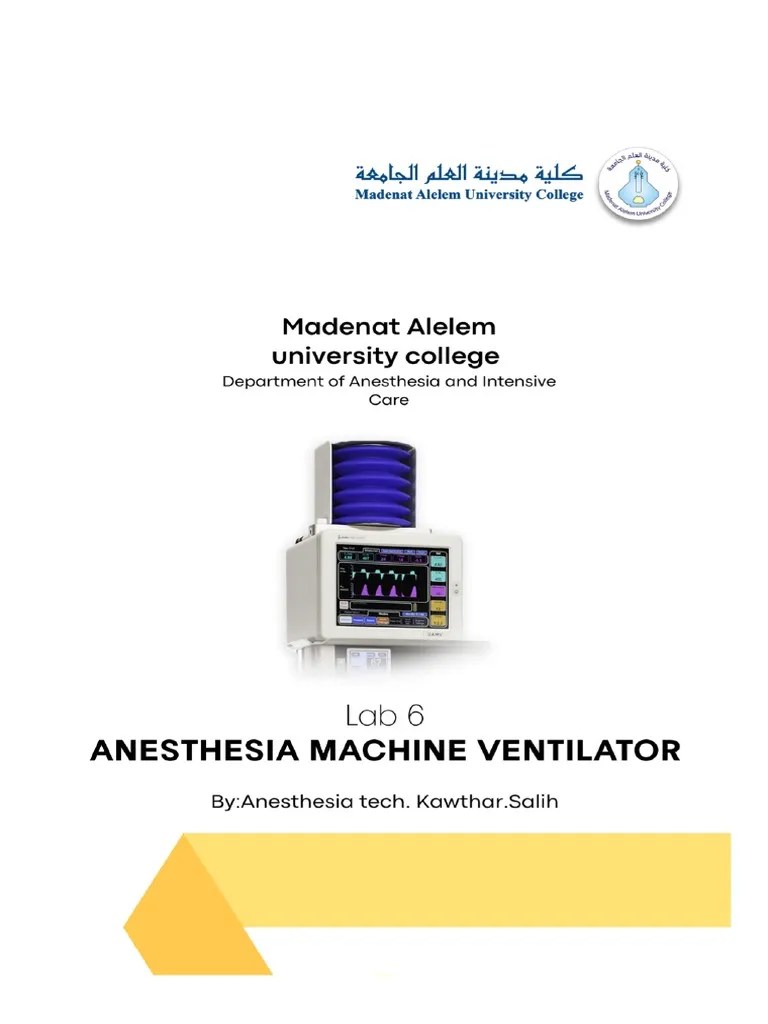 An Overview Of Anaesthesia Machine Ventilators With A Focus On The Bag ...