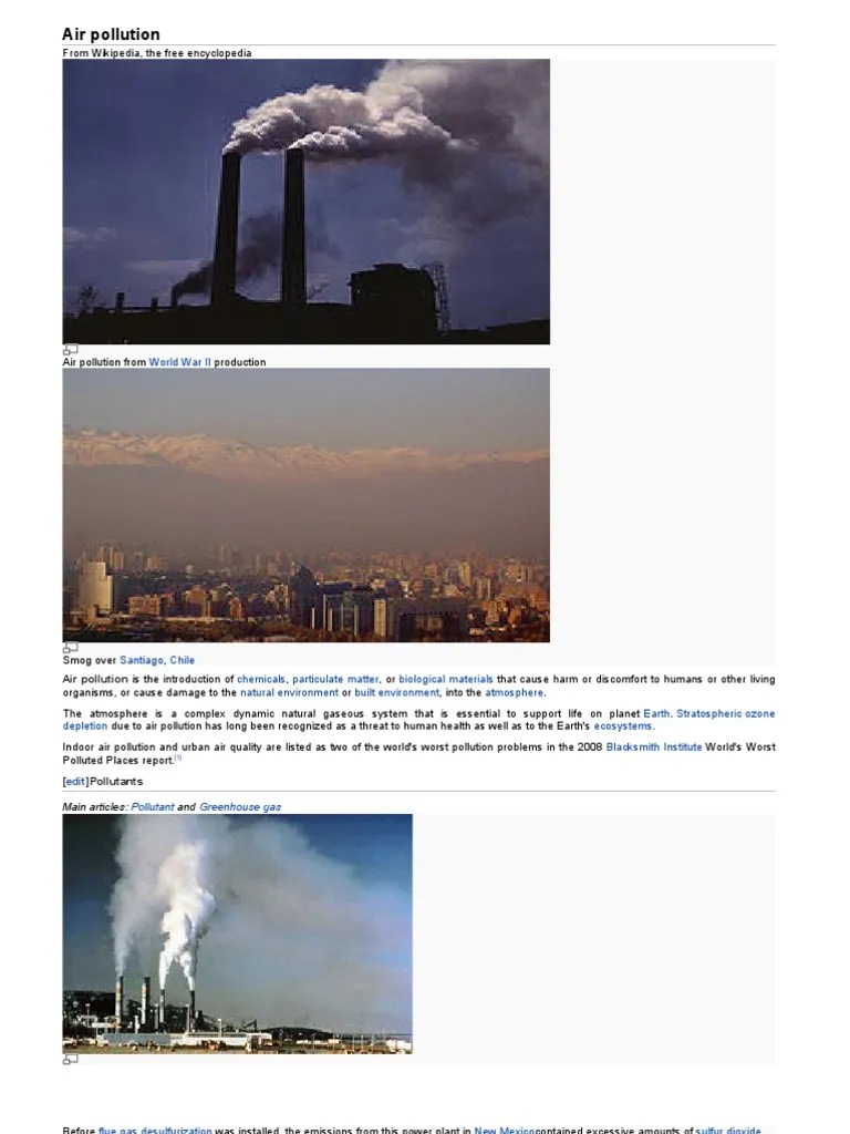 Air Pollution | PDF | Air Pollution | Particulates