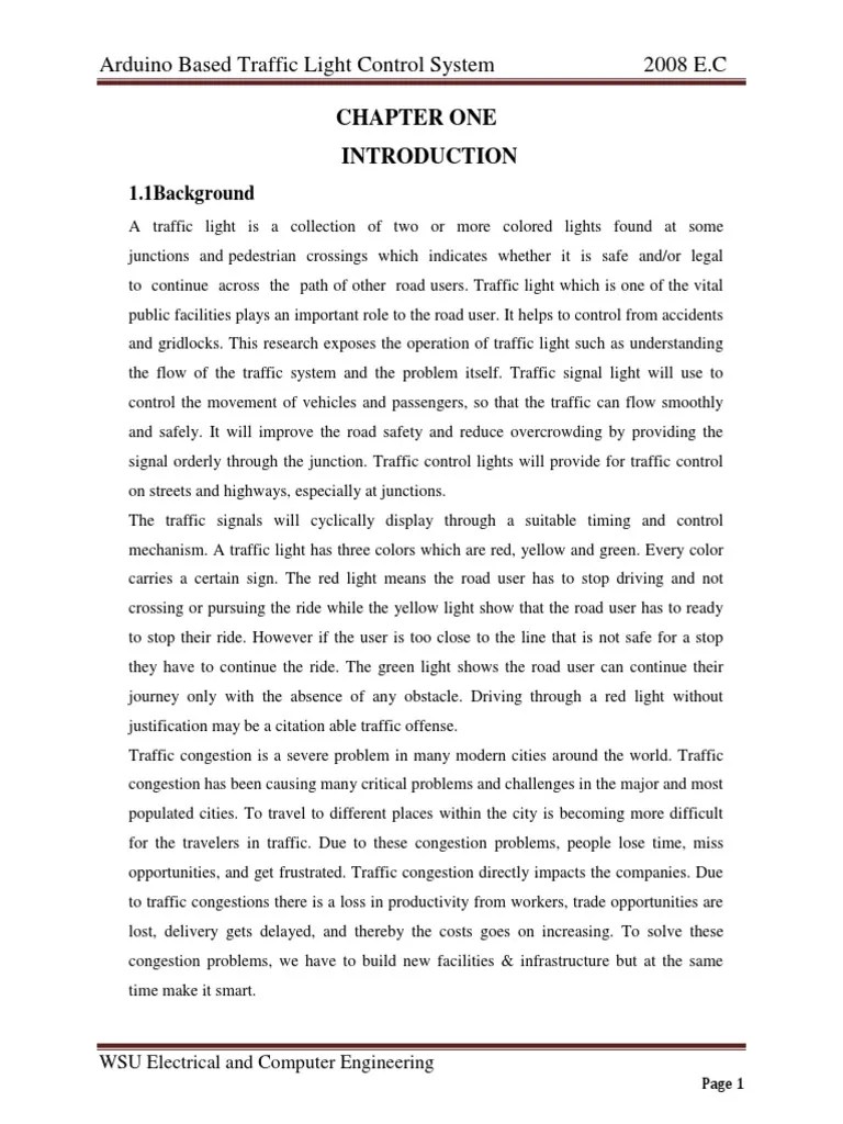 Arduino Based Traffic Light Control System | PDF | Rectifier | Traffic ...