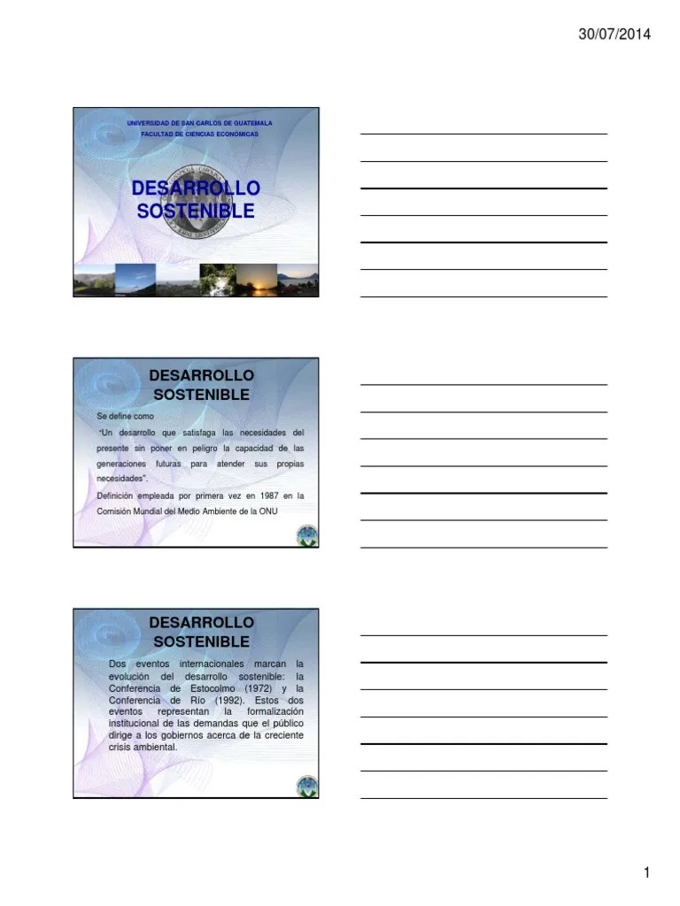 Desarrollo Sostenible | PDF | Sustentabilidad | Desarrollo Sostenible