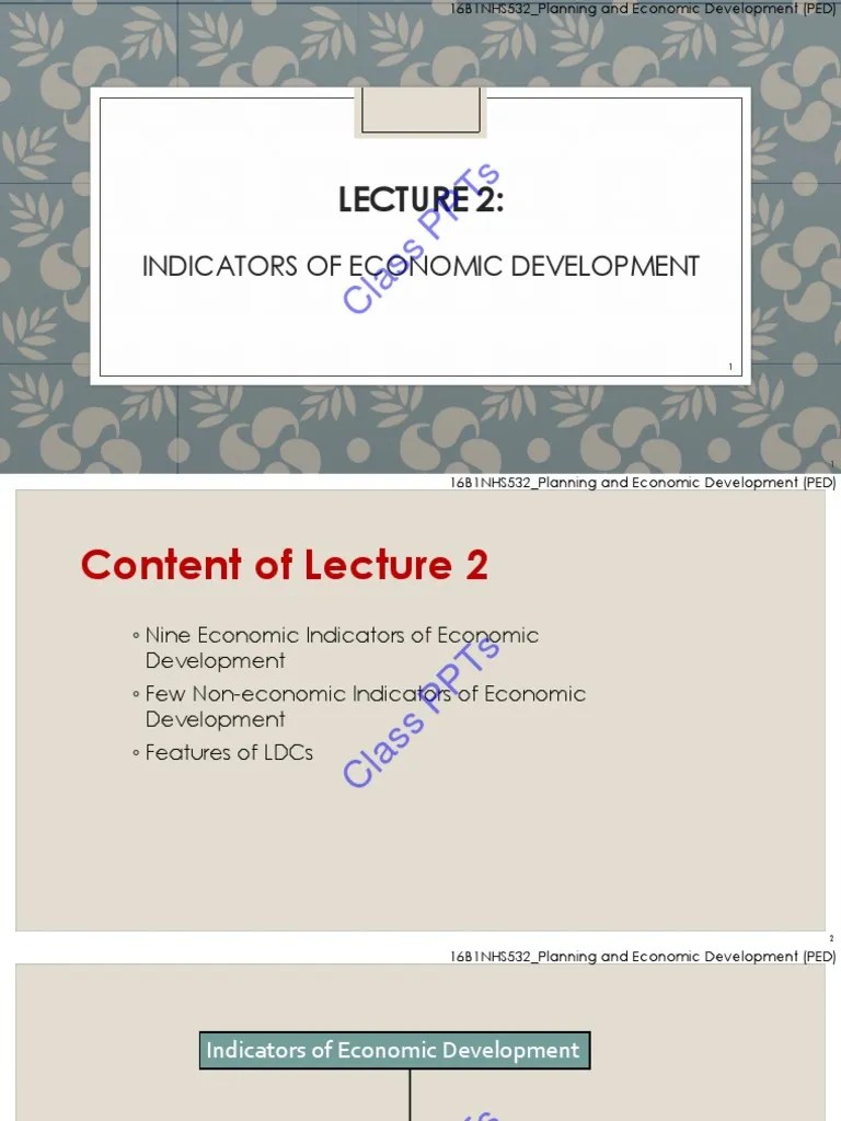 Economic Development Indicators | PDF | Economic Growth | Economics