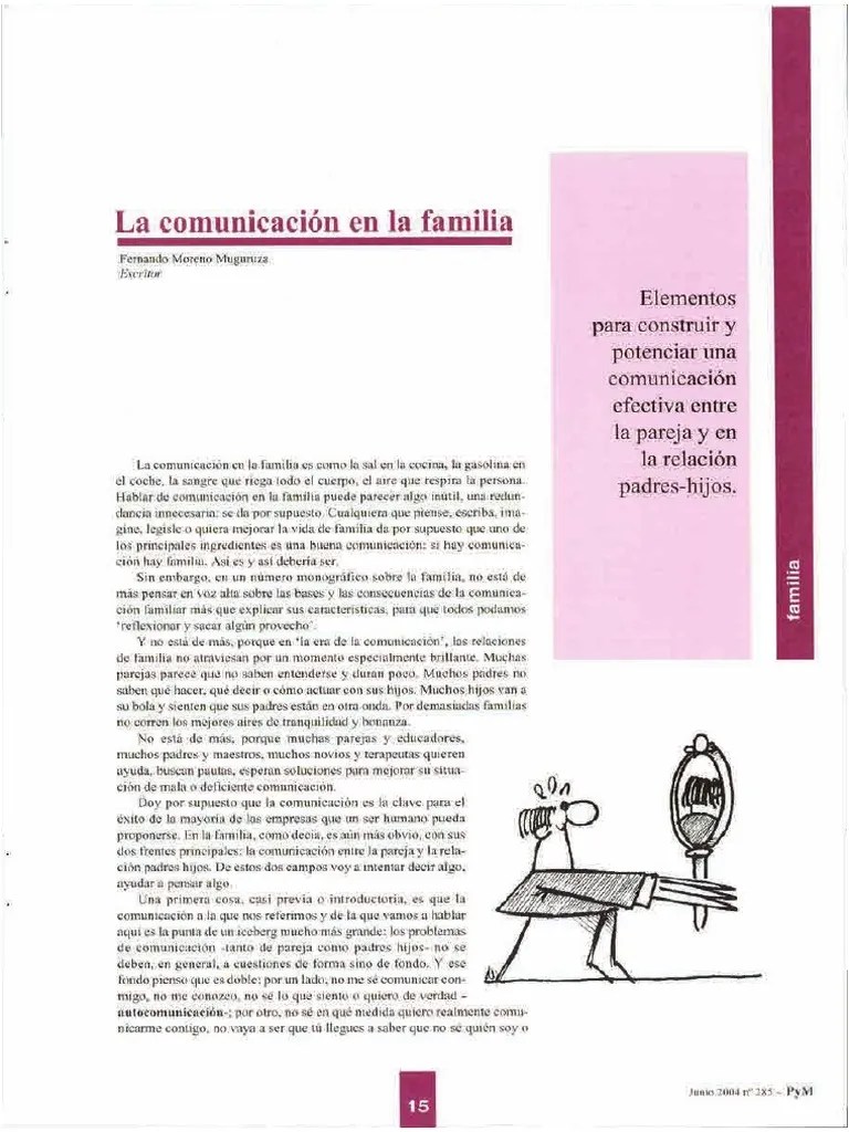 La Comunicación En La Familia | PDF