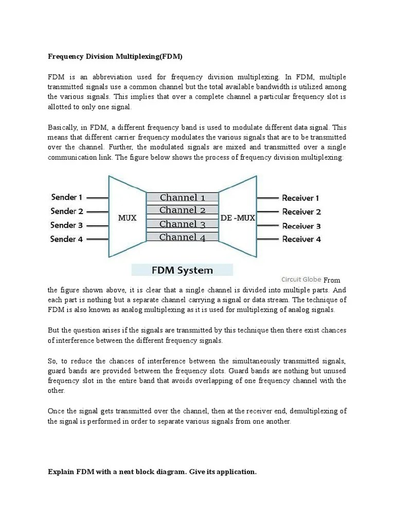 Multiplexing | PDF | Modulation | Multiplexing