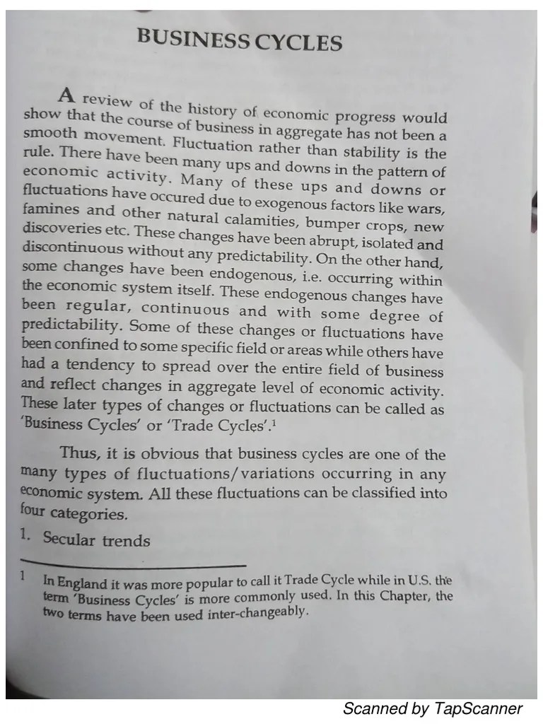 UNIT IV Business Cycle | PDF