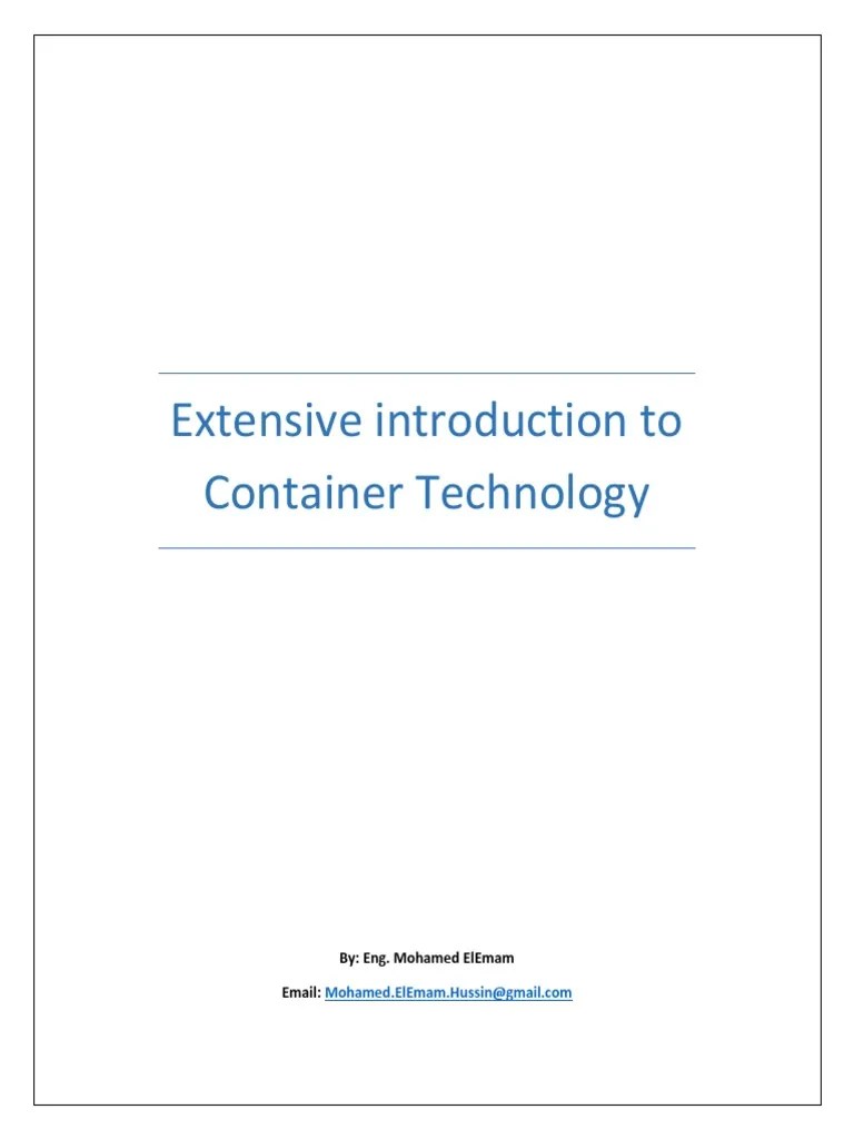 Container Technology | PDF | Virtual Machine | Operating System