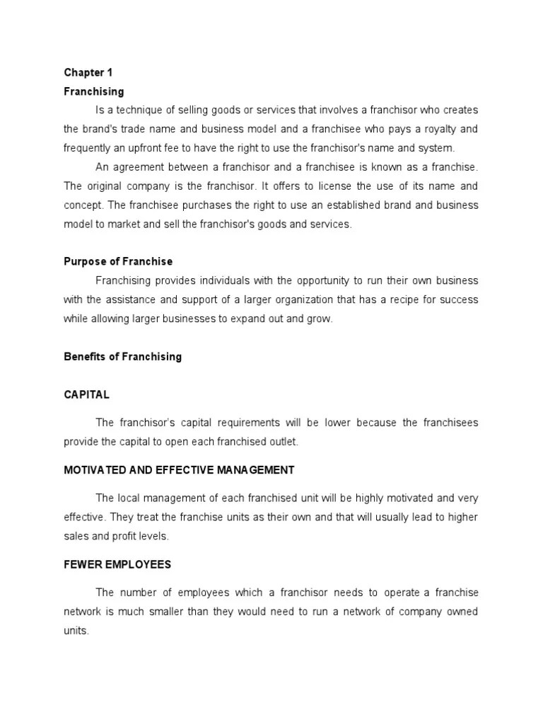Franchising | PDF | Franchising | Royalty Payment