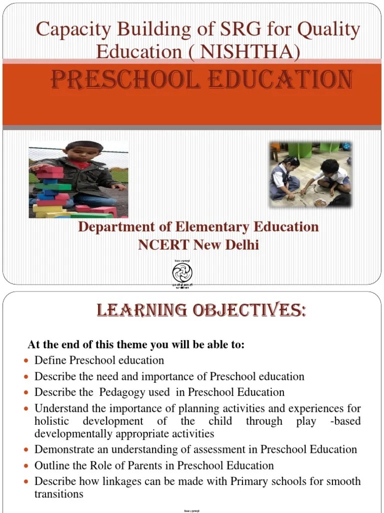 Preschool Education | PDF | Preschool | Early Childhood Education