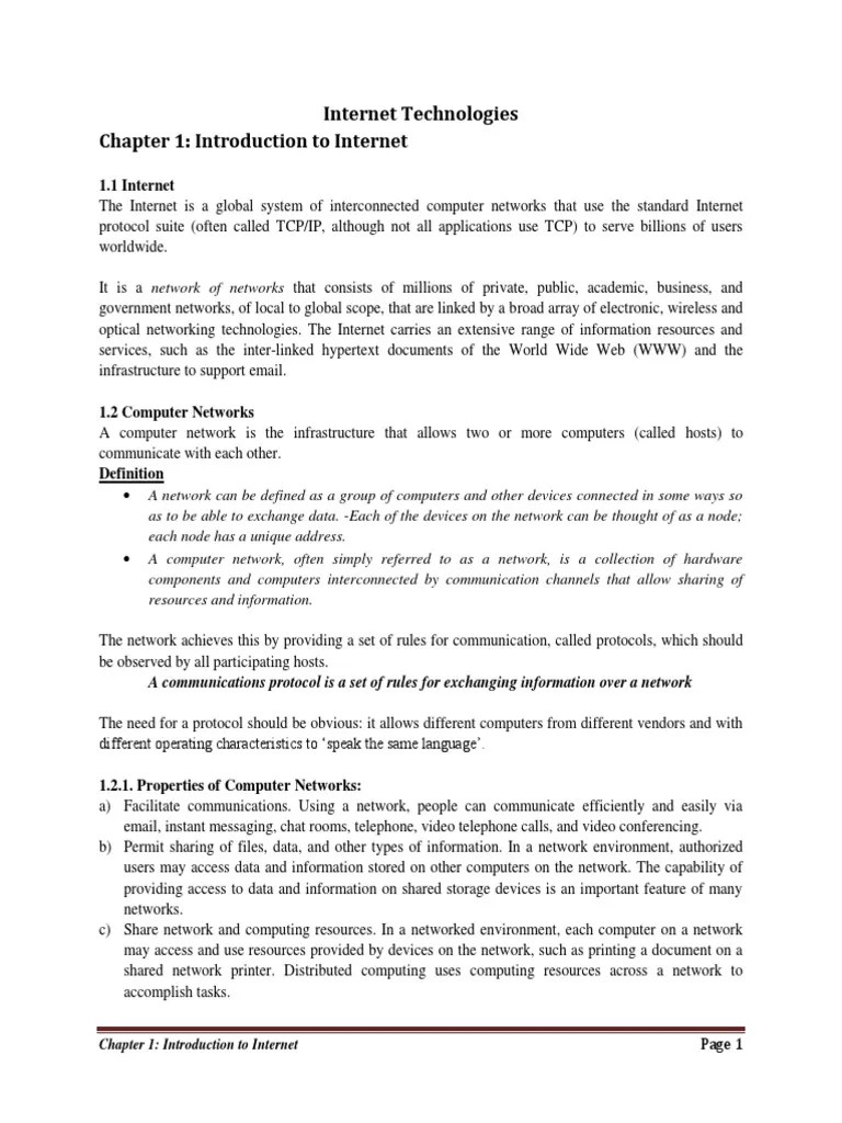 Complete Internet Network Material | PDF | File Transfer Protocol ...