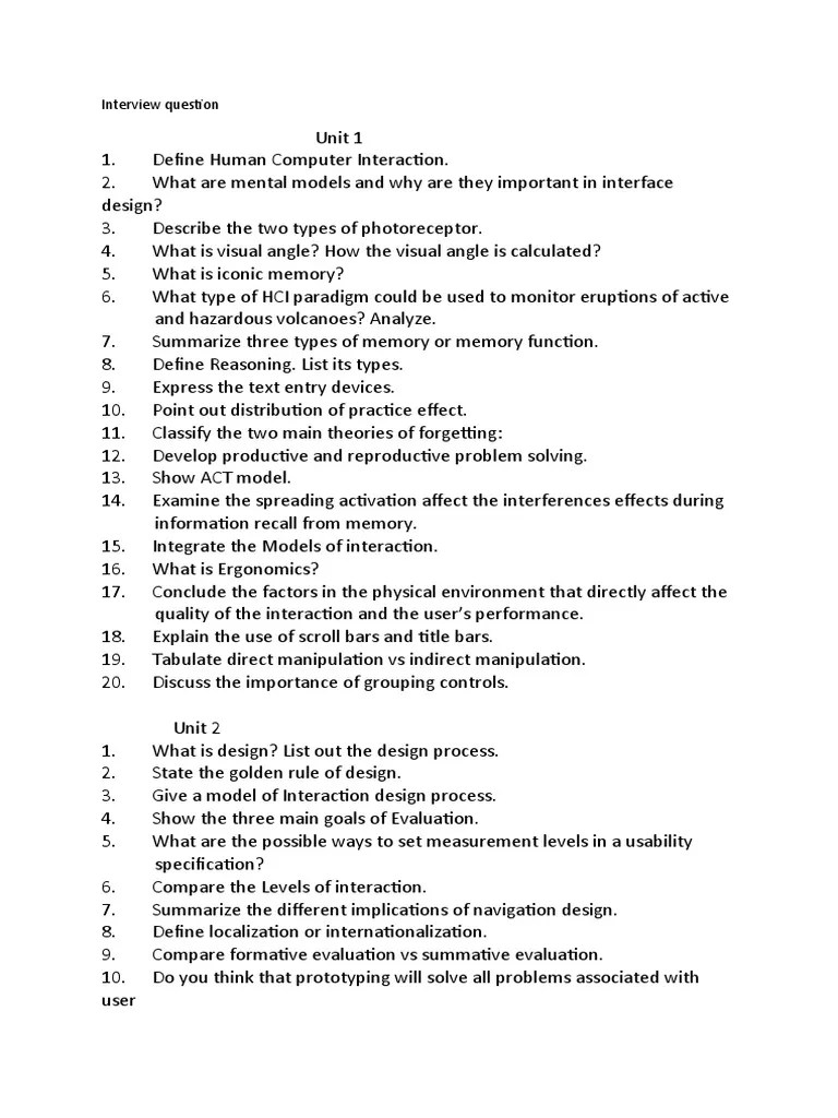 Interview Question F2 | PDF | Human–Computer Interaction | Usability