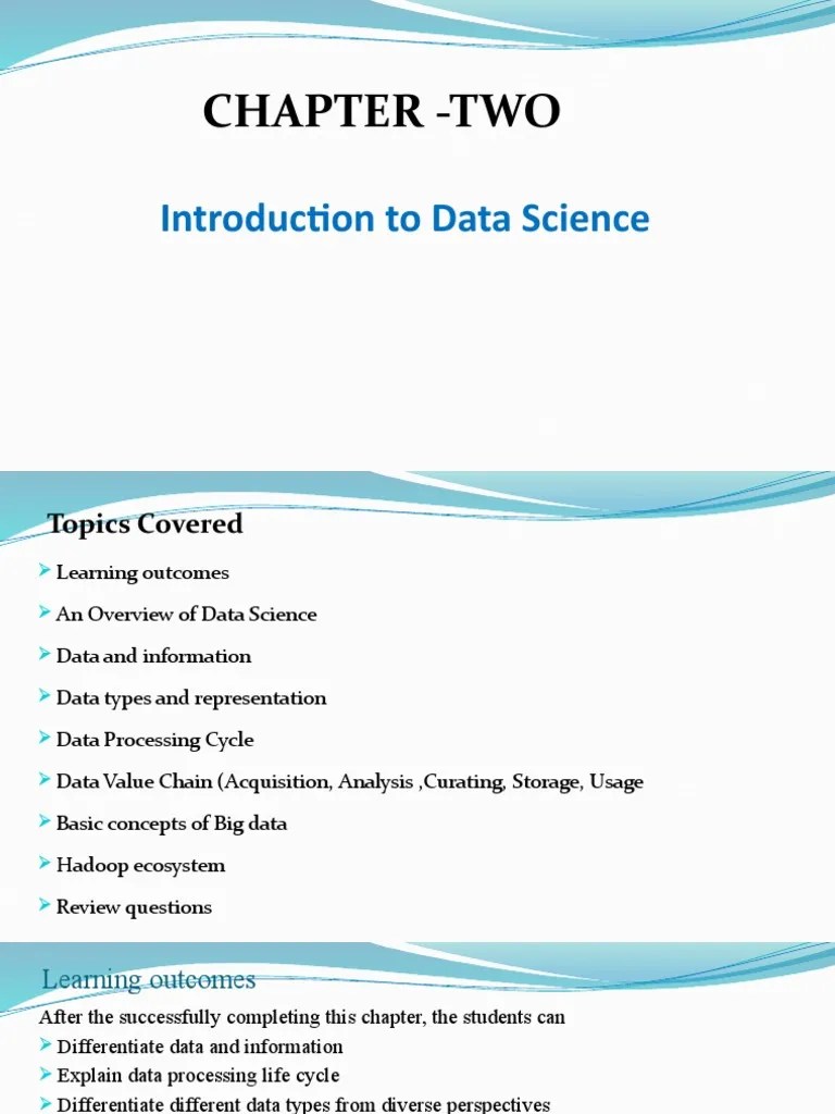 Chapter 2 - Intro. To Data Sciences | Download Free PDF | Apache Hadoop ...