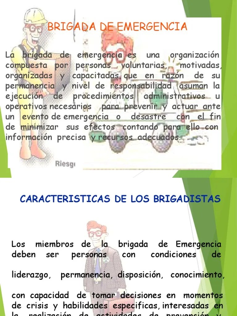 Capacitacion Conf - Brigadas | PDF | Emergencia | Primeros Auxilios