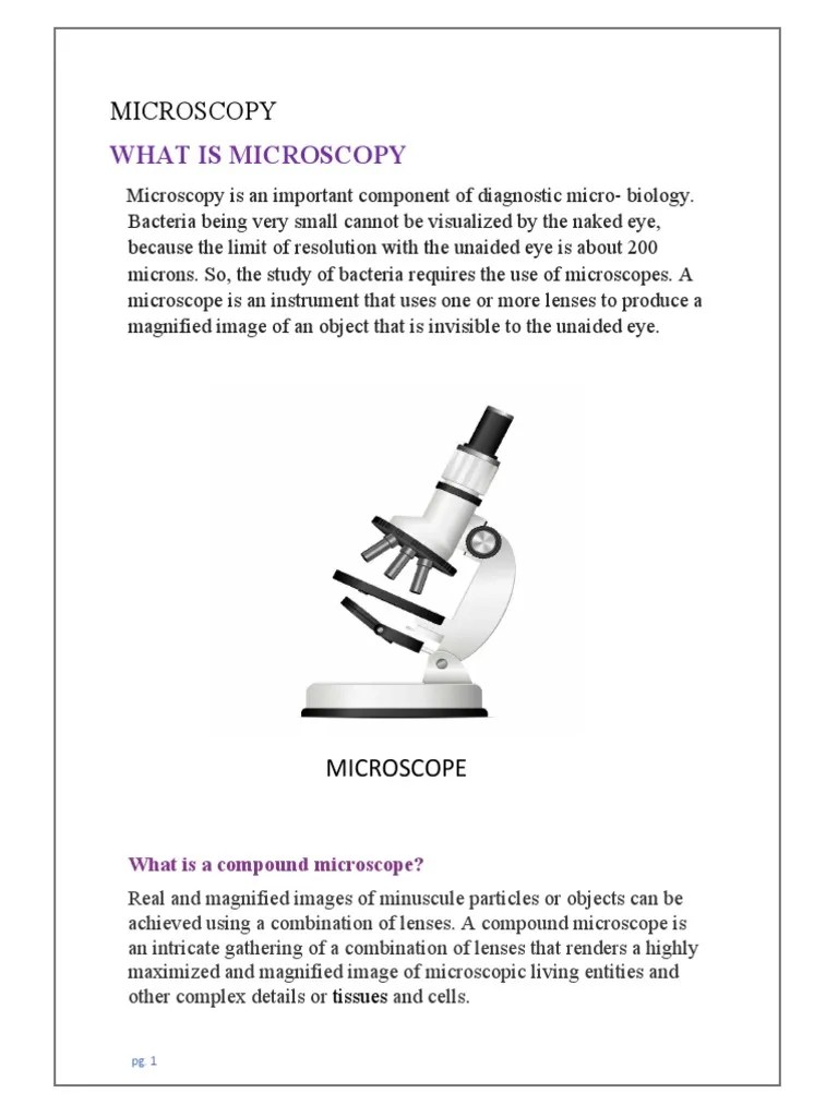 MICROS | PDF | Microscopy | Microscope