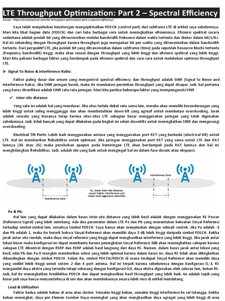 LTE Throughput Optimization | PDF