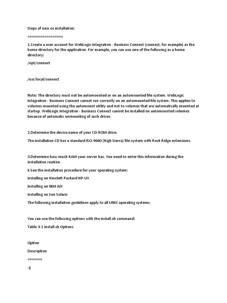 Steps Of Unix Os Installation | PDF | Booting | Operating System