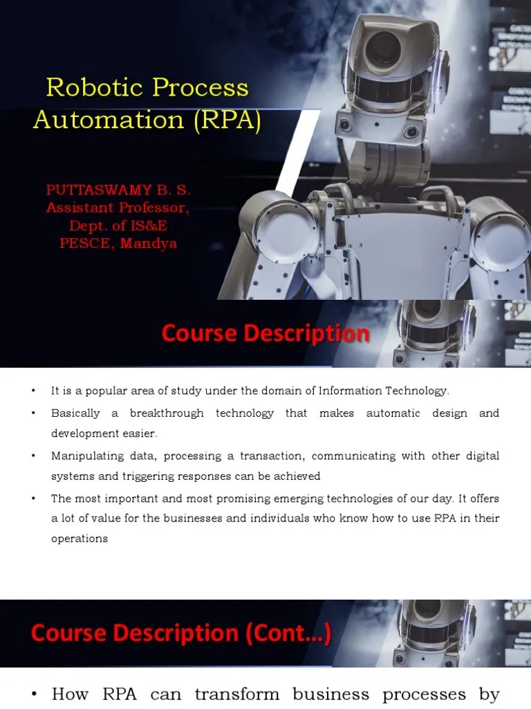 RPA Day-1 PPT 25-10-2021 | PDF | Automation | Cloud Computing