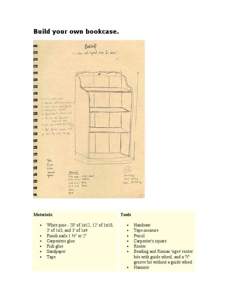 Build Your Own Bookcase | PDF | Bookcase | Wood