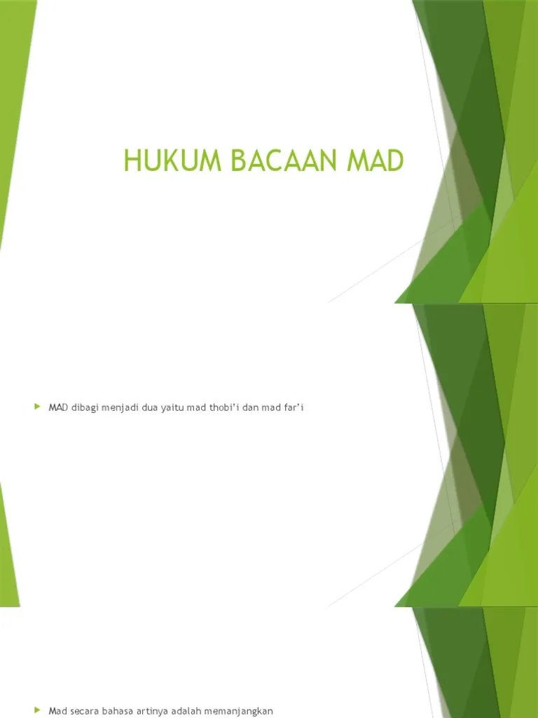 HUKUM BACAAN MAD DAN JENIS-JENISNYA  PDF.