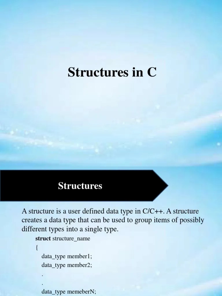Structures In C | Download Free PDF | Pointer (Computer Programming ...