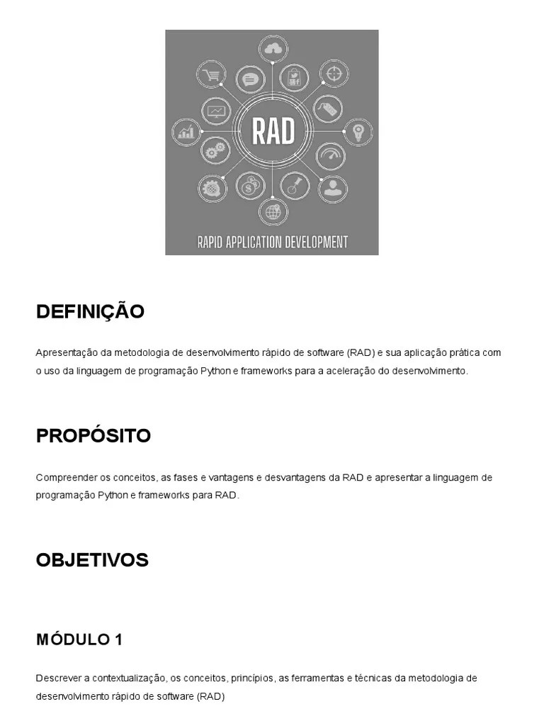 1.rad (Rapid Application Development) | PDF | Testes De Software ...
