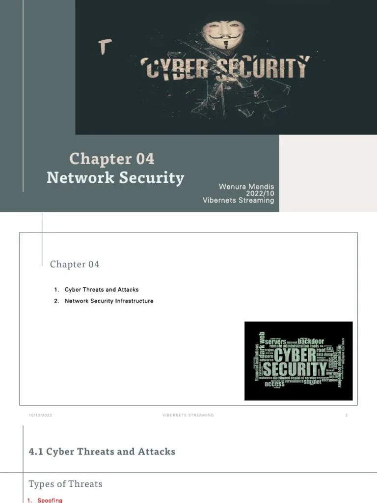 Chapter 04 - Network Security | PDF | Denial Of Service Attack | Computer Virus