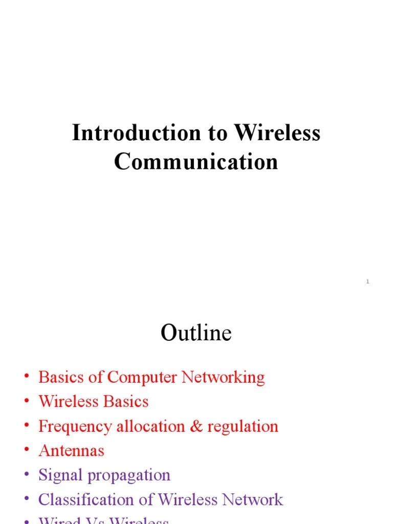 Chapter 1 - Wireless Network Principles | PDF | Antenna (Radio ...