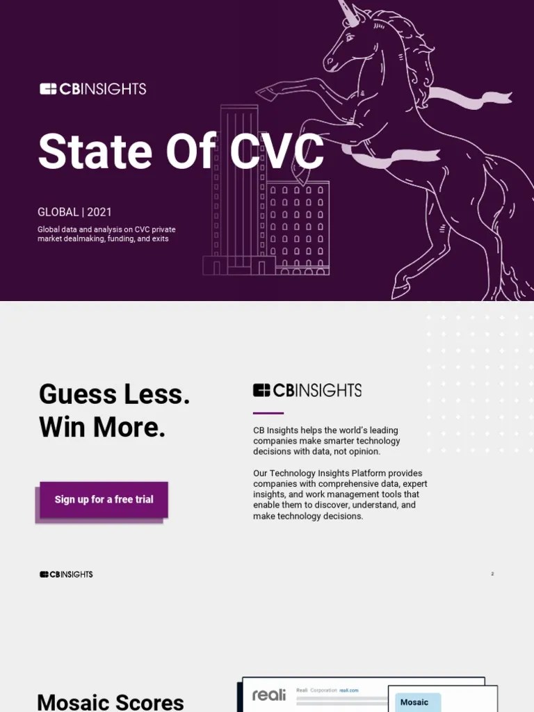 CB Insights - CVC Report 2021 | PDF | Financial Technology | Finance & Money Management