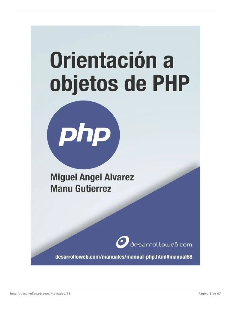 PHP 2.orientacion A Objetos | PDF | Objeto (informática) | Herencia ...