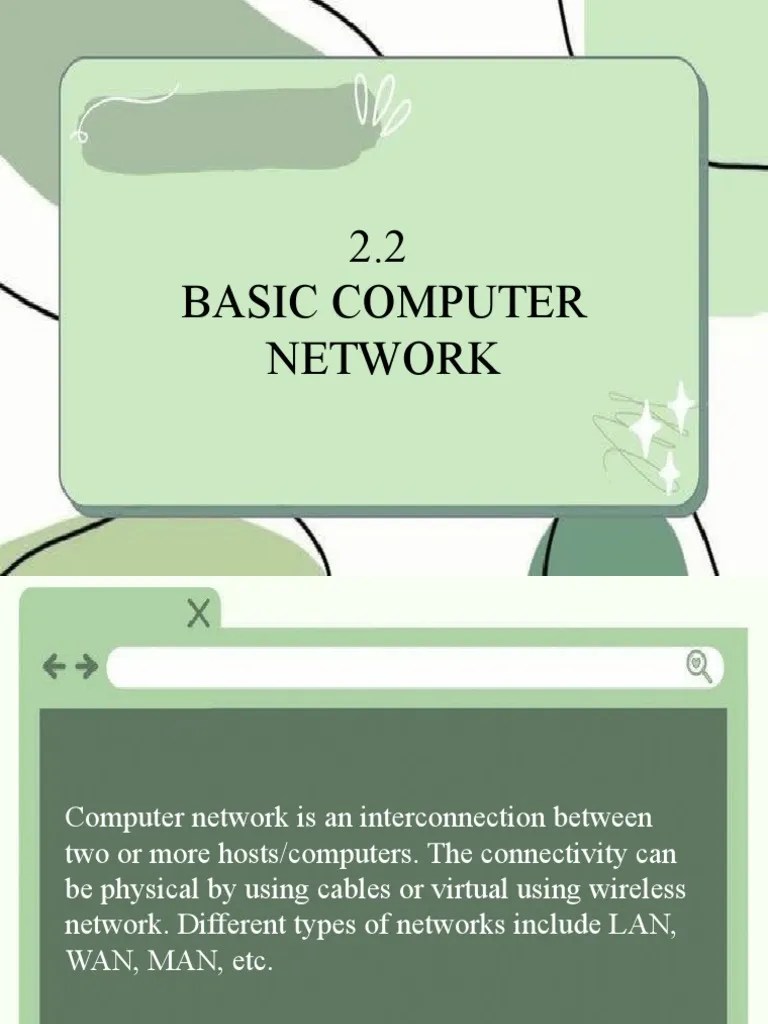 Chapter 2.2 Basic Computer Network | PDF | Computer Network | Local ...