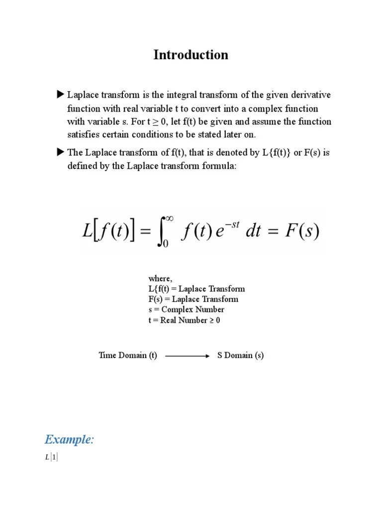 Laplace Transform | PDF | Laplace Transform | Function (Mathematics)