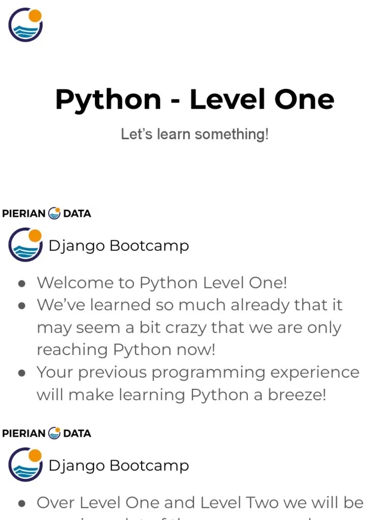 Python Level One Guide To The Core Data Types | PDF | Python ...