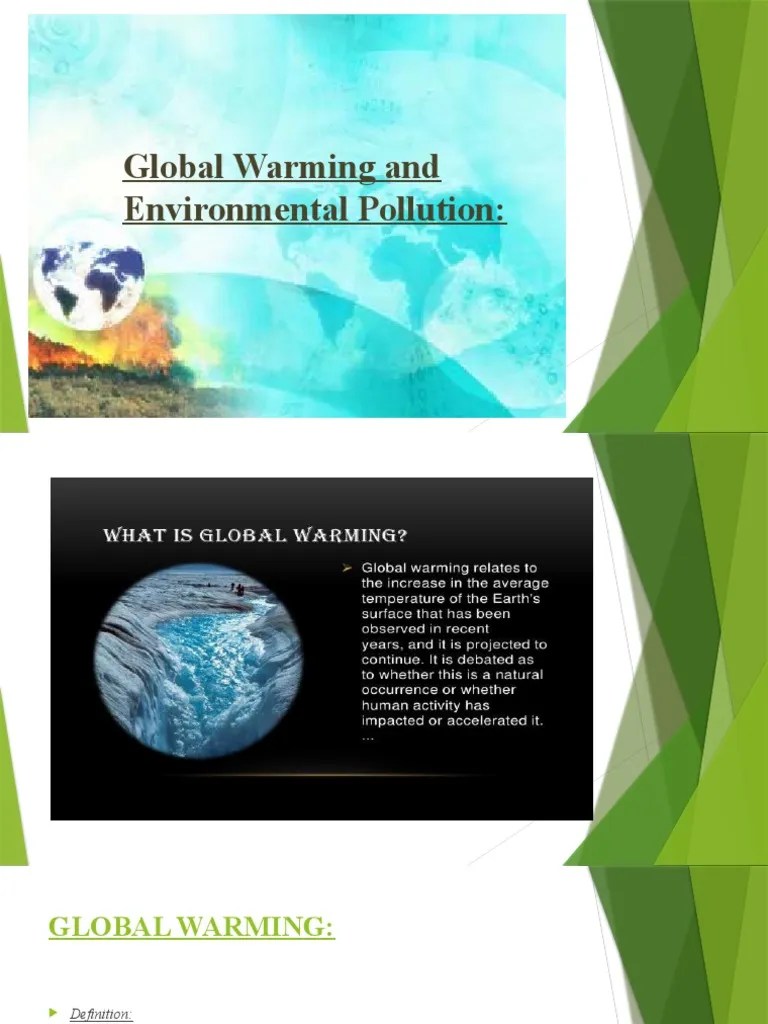 Global Warming And Environmental Pollution | Download Free PDF | Climate Change | Air Pollution