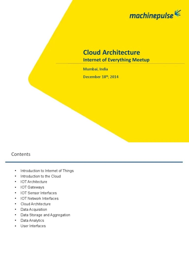 IoT Cloud Architecture.8759193.Powerpoint | PDF