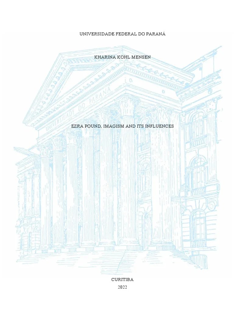 Ezra Pound, Imagism And Its Influences | PDF | Poetry