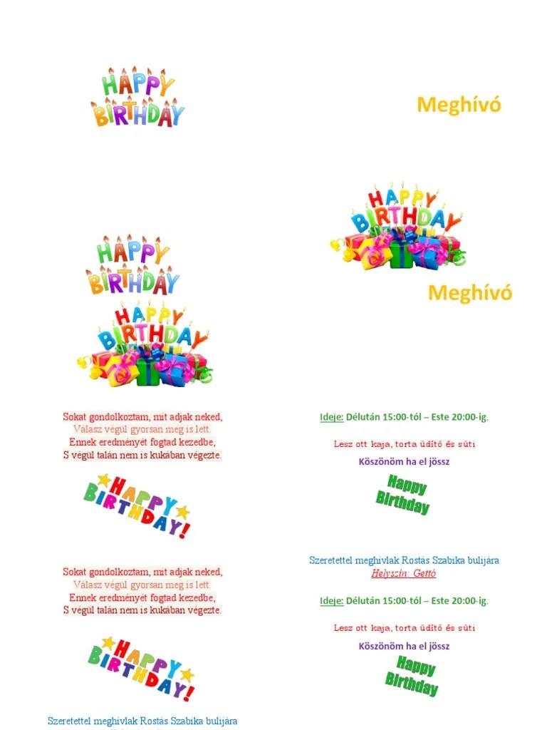 Happy Birthday | PDF