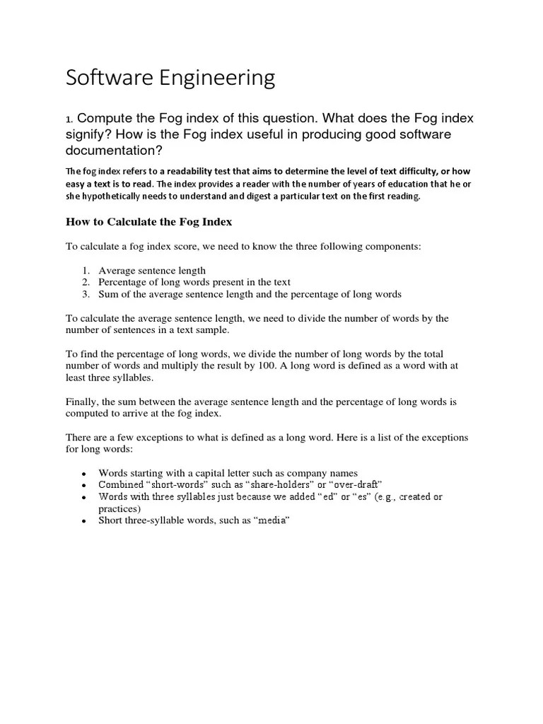 Software Engineering Question Answers | PDF | Software Testing ...
