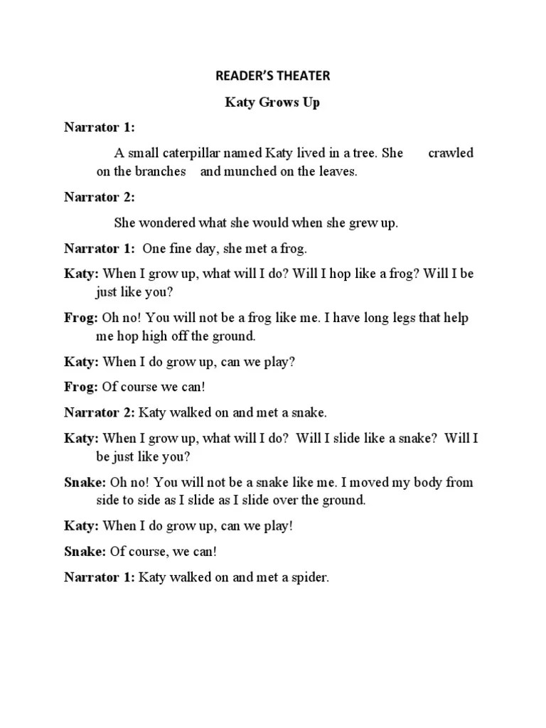 Readers Theater Pdf