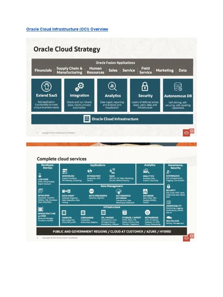 OCI Brief Overview | PDF