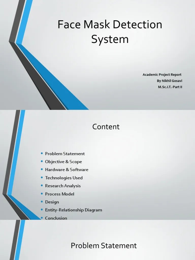 Face Mask Detection System | PDF | Deep Learning | Computing