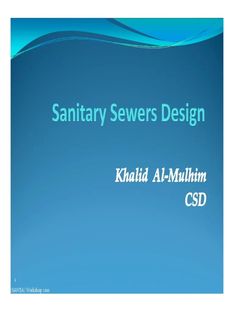 AZ - CSD Sanitary Sewers Engineering Standard Presentation | PDF | Sanitary Sewer | Pumping Station
