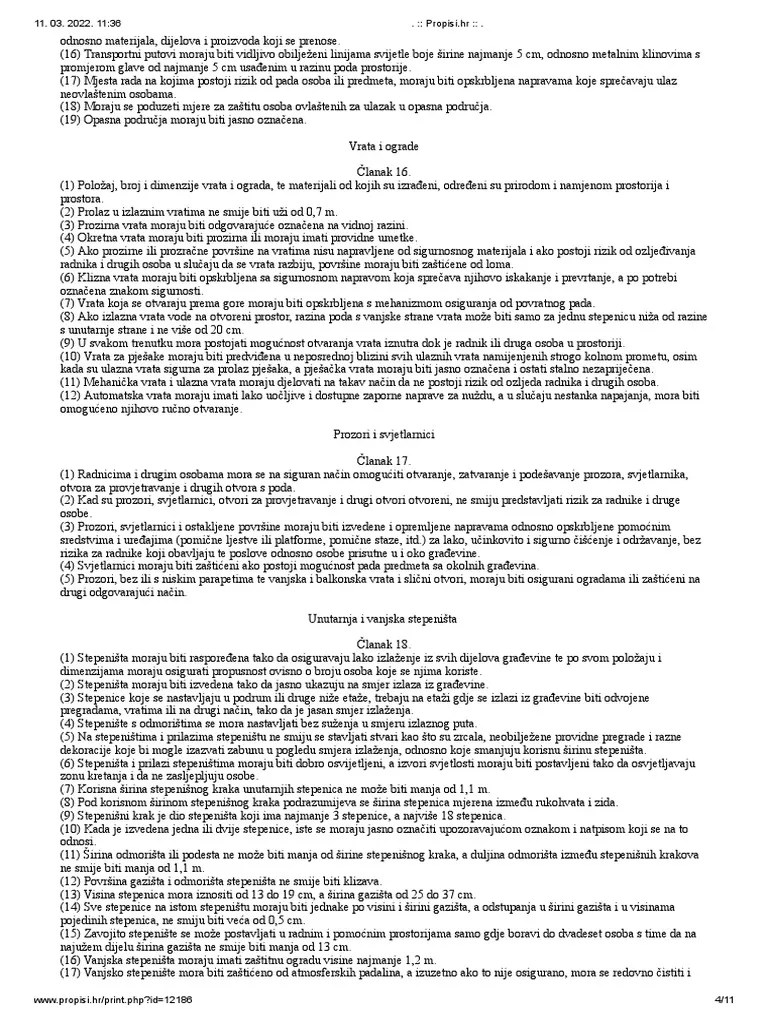 Propisi - HR | PDF