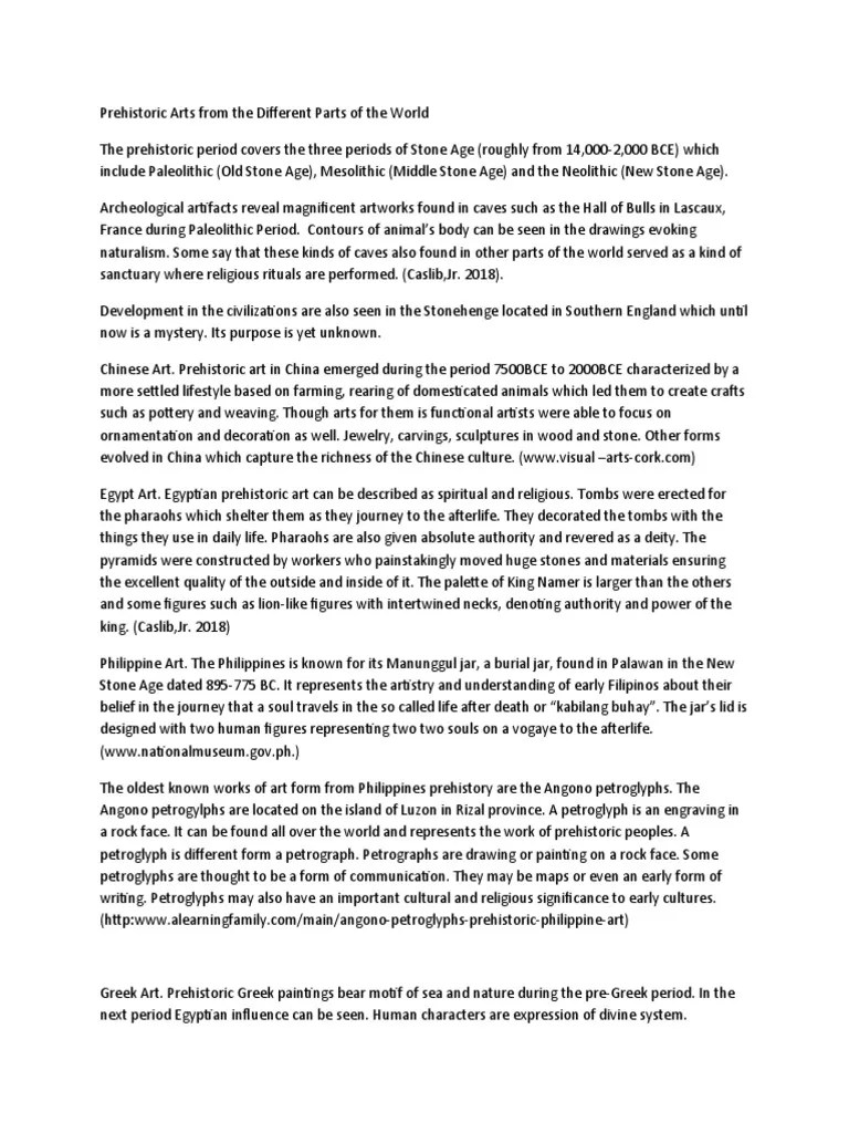 Prehistoric Art | PDF | Stone Age | Sculpture